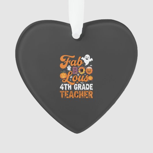 Fabel-hafte 4. Klasse Lehrer Halloween Ornament (Vorderseite)