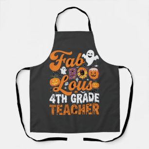 Fabel-hafte 4. Klasse Lehrer Halloween Schürze
