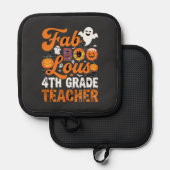 Fabel-hafte 4. Klasse Lehrer Halloween Topflappen (Vorderseite/Rückseite)