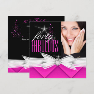 Fabelhaft 40 Foto Rosa Schwarz Weiß Elegante Party Einladung