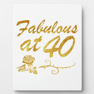 Fabelhaft bei 40 Jahren Fotoplatte