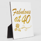 Fabelhaft bei 40 Jahren Fotoplatte (Seite)