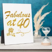 Fabelhaft bei 40 Jahren Fotoplatte (Seite)