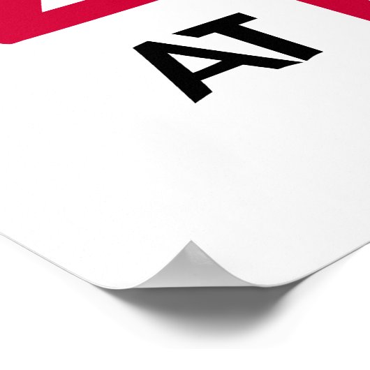 Fabelhaft bei 40 rot poster (Ecke)