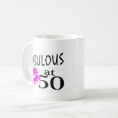 Fabelhaft bei 50 kaffeetasse (Vorderseite Links)