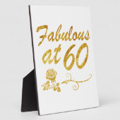 Fabelhaft bei 60 Jahren Fotoplatte (Seite)