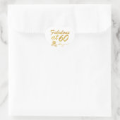 Fabelhaft bei 60 Jahren Herz-Aufkleber (Tasche)