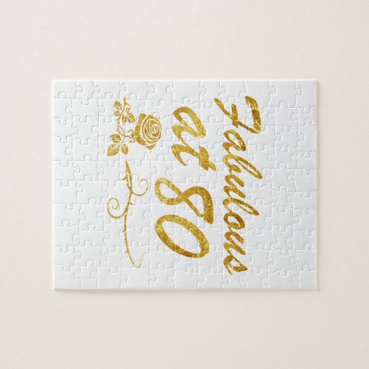 Fabelhaft bei 80 Jahren Puzzle (Horizontal)