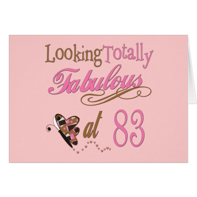 Fabelhaft bei 83 (Vorderseite (Horizontal))