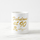 Fabelhaft bei 90 Jahren Kaffeetasse (Mittel)