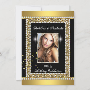 Fabelhaft Fantastisch Gold Schwarz Glamour Hollywo Einladung