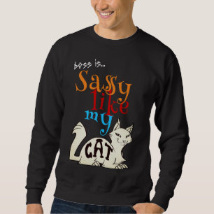 Fabelhaft Frech Wie Meine Katze Fettgedruckte Zita Sweatshirt