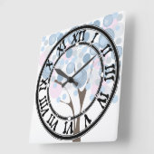 Fabelhaft, Holz, quadratische Wanduhr (Winkel)