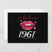 Fabelhaft seit 1961 postkarte (Vorne/Hinten)