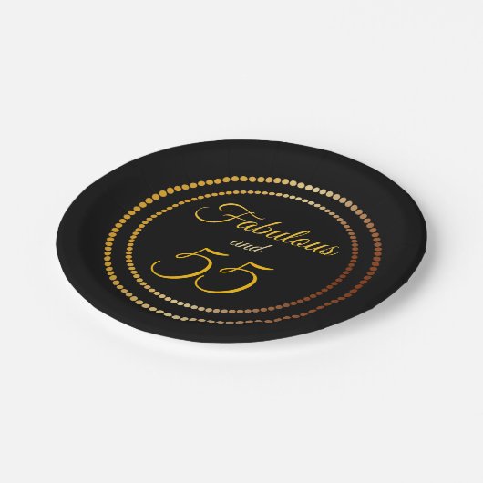 Fabelhaft und 55% pipe% Pappteller (Schrägansicht)