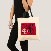 Fabelhafte 40 Schwarz-weiße rote Tasche (Vorderseite (Produkt))