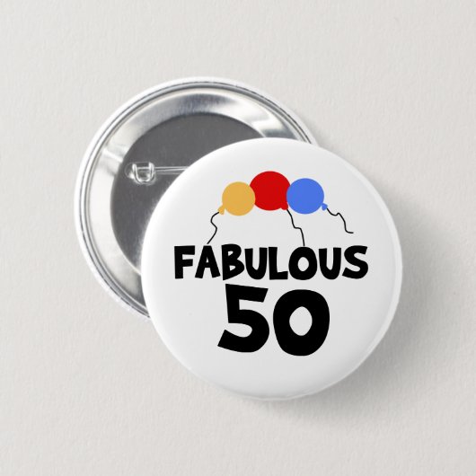 Fabelhafte 50 button (Vorne & Hinten)