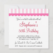 Fabelhafte 50 - Kundenspezifische Einladung (Rückseite)