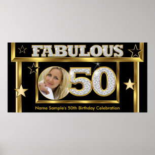 Fabelhafte 50 Retro-Glamour Hollywood Gold Foto Poster
