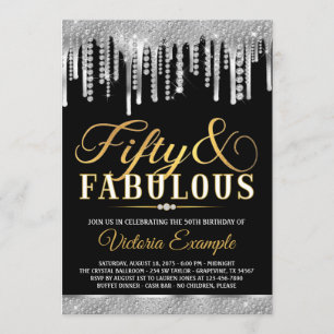 Fabelhafte 50er Geburtstagsfeier für Frauen Einladung