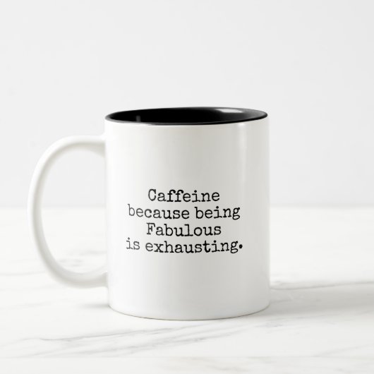 Fabelhafte aber erschöpfte Kaffeetasse (Links)