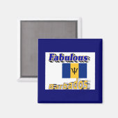 fabelhafte Barbados Magnet (Vorderseite/Rückseite)