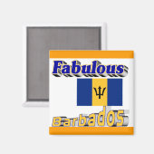 fabelhafte Barbados Magnet (Vorderseite/Rückseite)