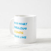 fabelhafte Blondine Kaffeetasse (Vorderseite Links)