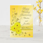 Fabelhafte Blume 30 Jahre für ein Paar Karte (Gelbe Blume)