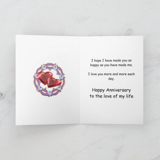 Fabelhafte Blume 60 Jahre für den Ehegatten Karte (Innenseite)