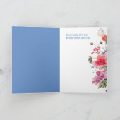 Fabelhafte Blumen- & Patchwork-Geburtstagskarte Karte (Innenseite)