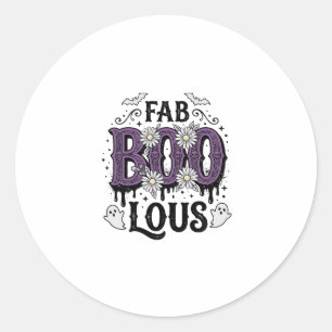 Fabelhafte Boo Halloween Vintage Geist Shirt Desig Runder Aufkleber