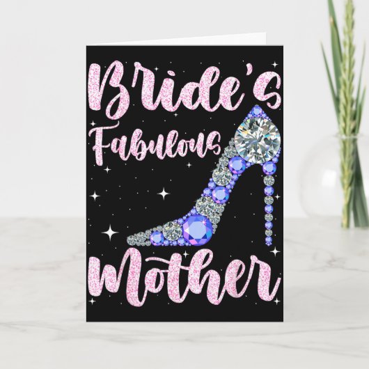 Fabelhafte Braut der Mutter, glücklicher Hochzeits Karte (Vorderseite)