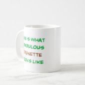 fabelhafte Brünette Kaffeetasse (Vorderseite Links)