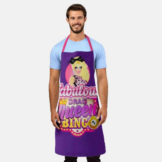 Fabelhafte Drag Queen Bingo Schürze (Getragen)