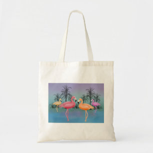 Fabelhafte Flamingos Tragetasche