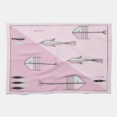 FABELHAFTE Fünfzigerjahre des Tuches FISCHEN Retro Handtuch (Horizontal)