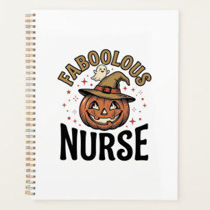 Fabelhafte Halloween-Krankenschwester-Kürbis-Vinta Planer
