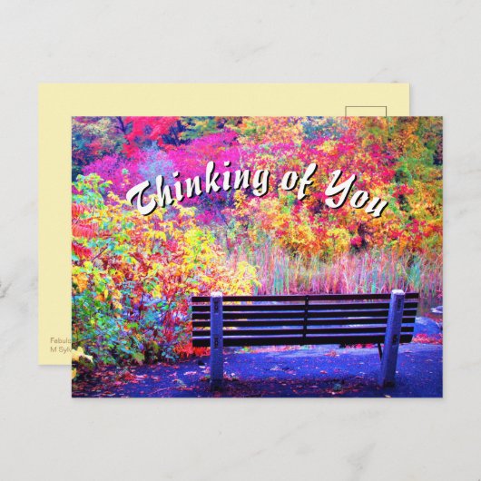 Fabelhafte Herbstfarben Herbst Landschaftlich Postkarte (Vorne/Hinten)