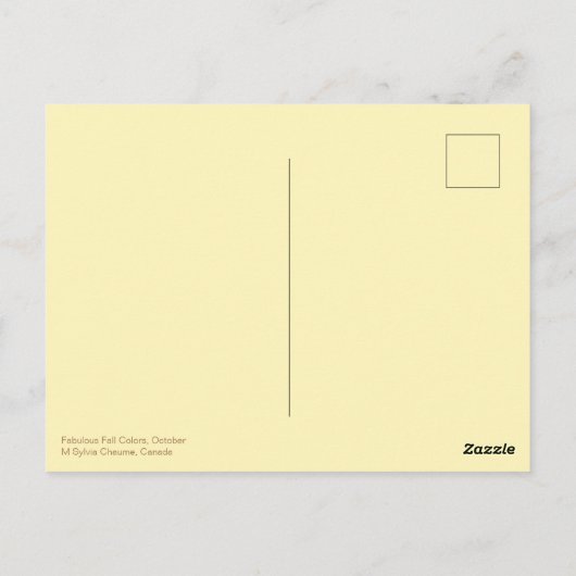 Fabelhafte Herbstfarben Herbst Landschaftlich Postkarte (Rückseite)