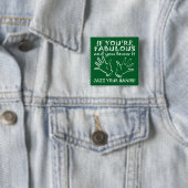 Fabelhafte Jazzhände Lustiger Knopf Abzeichen Pin Button (Beispiel)