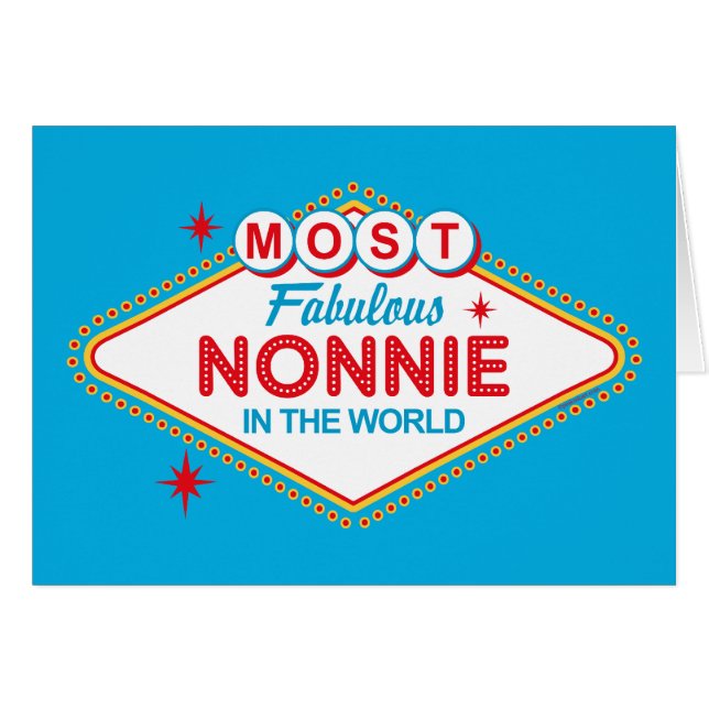 Fabelhafte Nonnie Karte Las Vegass (Vorderseite (Horizontal))