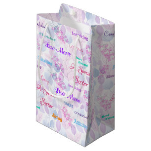 Fabelhafte rosa Blumen-Sonder-Schwester Kleine Geschenktüte
