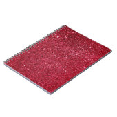 Fabelhafte rote Glitterbeschaffenheit Notizblock (Linke Seite)