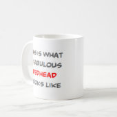 fabelhafte Rothaarige Kaffeetasse (Vorderseite Links)