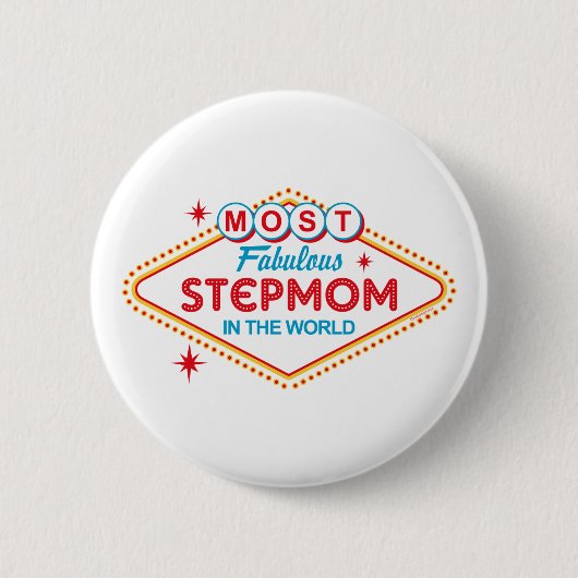 Fabelhafte Schritt-Mama Las Vegas Button (Vorderseite)