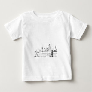 Fabelhafte Stadt . Kunstwerk . Schwarzweiß Baby T-shirt
