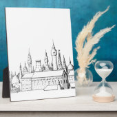 fabelhafte Stadt . Kunstwerke in Schwarz-Weiß. Fotoplatte (Seite)