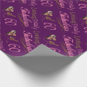 Fabelhafter 60. Geburtstag Geschenkpapier (Ecke)