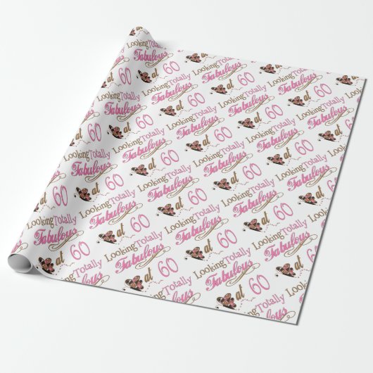 Fabelhafter 60. Geburtstag Geschenkpapier (Ungerollt)